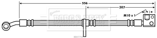 BORG & BECK Jarruletku BBH7754